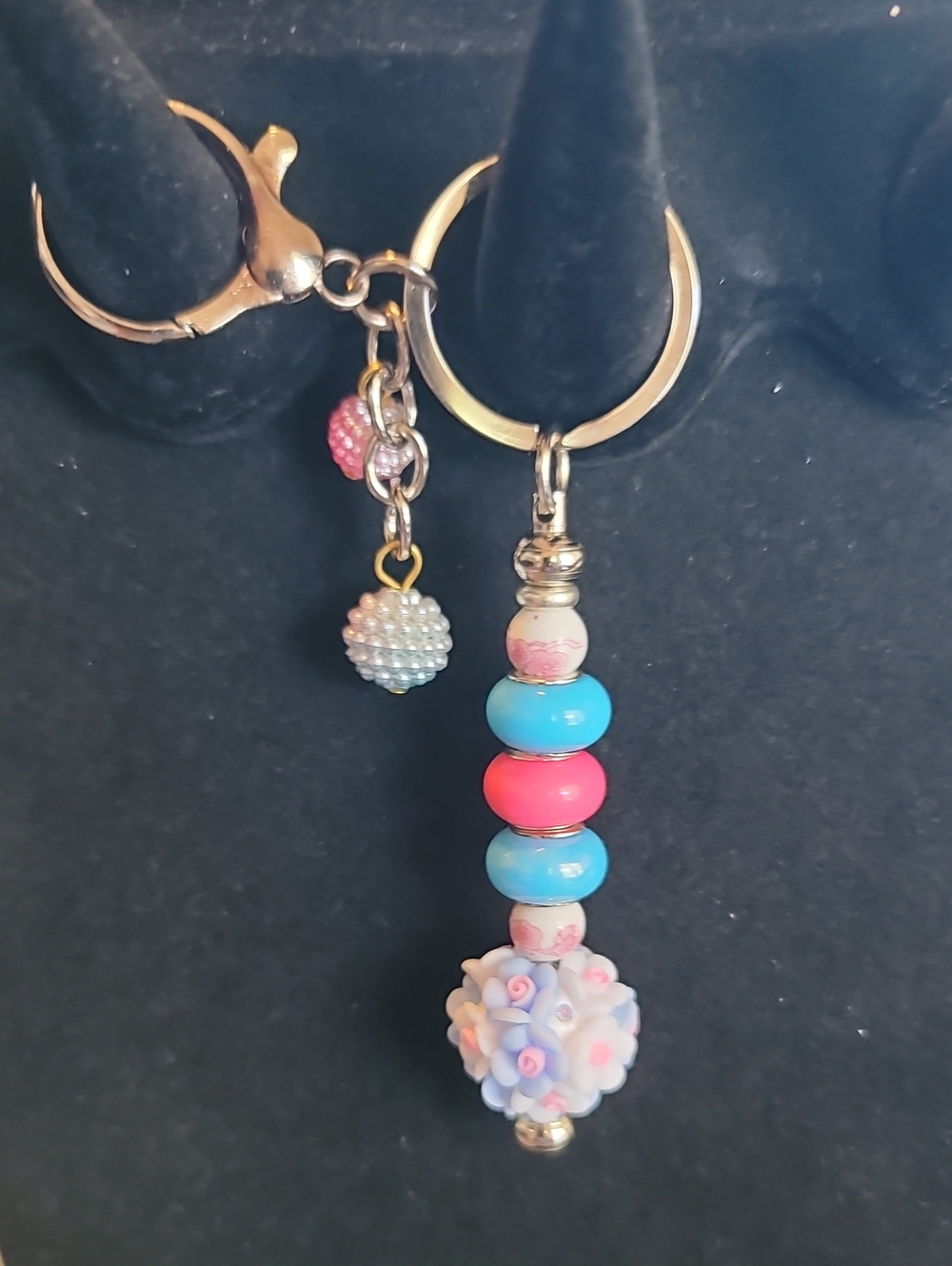 Cotton Candy Garden Dangle Keychain